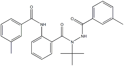 N-(2-{[1-(tert-butyl)-2-(3-methylbenzoyl)hydrazino]carbonyl}phenyl)-3-methylbenzenecarboxamide Structure