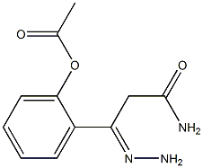 2-[2-(aminocarbonyl)ethanhydrazonoyl]phenyl acetate