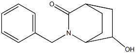 2-benzyl-6-hydroxy-2-azabicyclo[2.2.2]octan-3-one Struktur