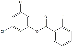 3,5-dichlorophenyl 2-fluorobenzoate Struktur