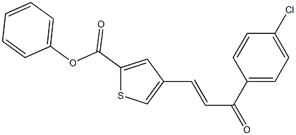 4-[(E)-3-(4-chlorophenyl)-3-oxo-1-propenyl]phenyl 2-thiophenecarboxylate Structure