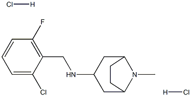 N-(2-chloro-6-fluorobenzyl)-8-methyl-8-azabicyclo[3.2.1]octan-3-amine dihydrochloride Structure