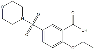 2-ethoxy-5-(morpholinosulfonyl)benzenecarboxylic acid,,结构式