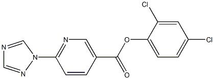 2,4-dichlorophenyl 6-(1H-1,2,4-triazol-1-yl)nicotinate Structure