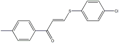 3-[(4-chlorophenyl)thio]-1-(4-methylphenyl)prop-2-en-1-one|