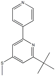 2-(tert-butyl)-4-(methylthio)-6-(4-pyridyl)pyridine Struktur