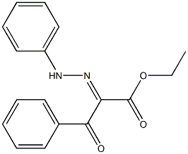 ethyl 3-oxo-3-phenyl-2-[(E)-2-phenylhydrazono]propanoate Structure