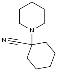 1-piperidinocyclohexane-1-carbonitrile Struktur