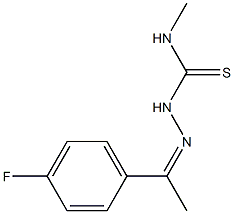 N1-methyl-2-[1-(4-fluorophenyl)ethylidene]hydrazine-1-carbothioamide,,结构式