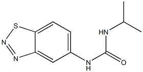 N-(1,2,3-benzothiadiazol-5-yl)-N'-isopropylurea 结构式