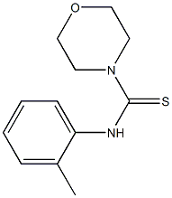 N4-(2-methylphenyl)morpholine-4-carbothioamide Structure