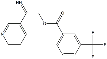 3-({[3-(trifluoromethyl)benzoyl]oxy}ethanimidoyl)pyridine Struktur