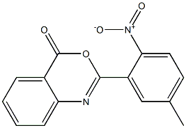 2-(5-methyl-2-nitrophenyl)-4H-3,1-benzoxazin-4-one Struktur