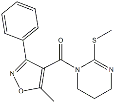 (5-methyl-3-phenylisoxazol-4-yl)[2-(methylthio)-1,4,5,6-tetrahydropyrimidin-1-yl]methanone