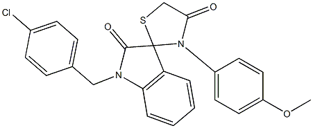  1-(4-Chlorobenzyl)-3'-(4-methoxyphenyl)-spiro-[3H-indole-3,2'-thiazolidine]-2,4'-(1H)-dione