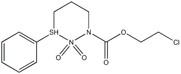 2-chloroethyl 2,2-dioxo-3-phenyl-2lambda~6~-diazathiane-1-carboxylate