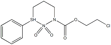  2-chloroethyl 2,2-dioxo-3-phenyl-2lambda~6~-diazathiane-1-carboxylate