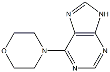 4-(9H-purin-6-yl)morpholine Struktur