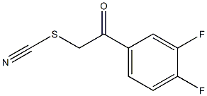 2-(3,4-difluorophenyl)-2-oxoethyl thiocyanate Struktur