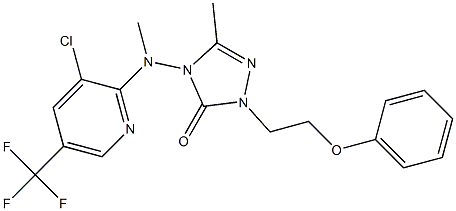  4-[[3-chloro-5-(trifluoromethyl)-2-pyridinyl](methyl)amino]-5-methyl-2-(2-phenoxyethyl)-2,4-dihydro-3H-1,2,4-triazol-3-one