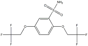 2,5-di(2,2,2-trifluoroethoxy)benzene-1-sulfonamide|