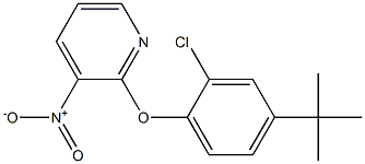 2-[4-(tert-butyl)-2-chlorophenoxy]-3-nitropyridine 结构式