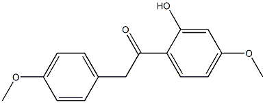 2-ヒドロキシ-4,4′-ジメトキシデオキシベンゾイン 化学構造式