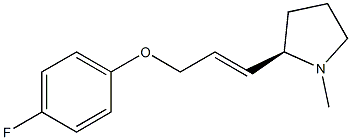 (2R)-2-[(E)-3-(4-fluorophenoxy)-1-propenyl]-1-methyltetrahydro-1H-pyrrole Struktur