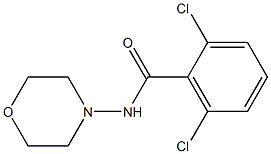 2,6-dichloro-N-morpholinobenzenecarboxamide Struktur