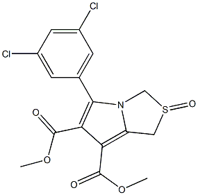 dimethyl 5-(3,5-dichlorophenyl)-2-oxo-2,3-dihydro-1H-2lambda~4~-pyrrolo[1,2-c][1,3]thiazole-6,7-dicarboxylate 化学構造式
