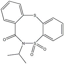 6-isopropyl-6,7-dihydro-5H-5lambda~6~-dibenzo[d,g][1,6,2]dithiazocine-5,5,7-trione Structure