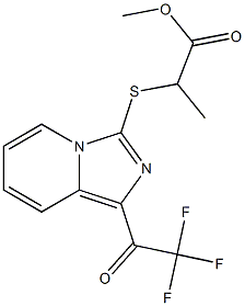 methyl 2-{[1-(2,2,2-trifluoroacetyl)imidazo[1,5-a]pyridin-3-yl]thio}propanoate