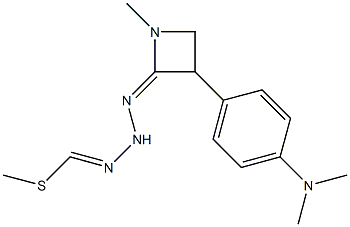 methyl N-[4-(dimethylamino)benzylidene]-{[(dimethylamino)methylidene]amino} methanehydrazonothioate Structure