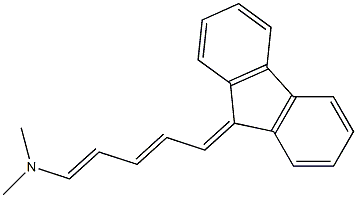 N1,N1-dimethyl-5-(9H-fluoren-9-yliden)penta-1,3-dien-1-amine,,结构式