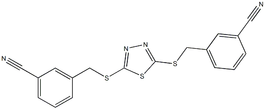 3-[({5-[(3-cyanobenzyl)thio]-1,3,4-thiadiazol-2-yl}thio)methyl]benzonitrile