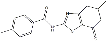 4-methyl-N-(5-methyl-7-oxo-4,5,6,7-tetrahydro-1,3-benzothiazol-2-yl)benzenecarboxamide|