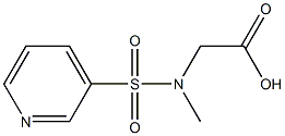 [methyl(pyridin-3-ylsulfonyl)amino]acetic acid,,结构式