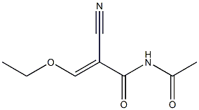 N-acetyl-2-cyano-3-ethoxyacrylamide,,结构式