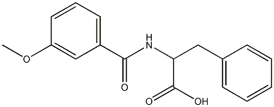  2-[(3-methoxybenzoyl)amino]-3-phenylpropanoic acid