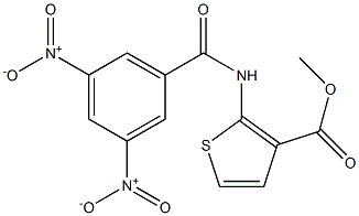  methyl 2-[(3,5-dinitrobenzoyl)amino]thiophene-3-carboxylate