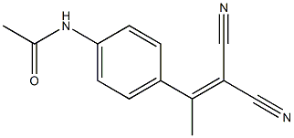 N1-[4-(2,2-dicyano-1-methylvinyl)phenyl]acetamide Structure