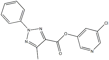 5-chloro-3-pyridyl 5-methyl-2-phenyl-2H-1,2,3-triazole-4-carboxylate