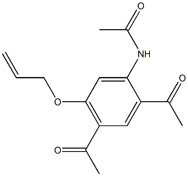 N1-[2,4-diacetyl-5-(allyloxy)phenyl]acetamide Structure