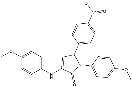  3-(4-methoxyanilino)-1-(4-methoxyphenyl)-5-(4-nitrophenyl)-2,5-dihydro-1H-p yrrol-2-one