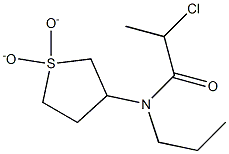 2-chloro-N-(1,1-dioxidotetrahydrothien-3-yl)-N-propylpropanamide,,结构式