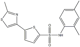 N2-(2,4-dimethylphenyl)-5-(2-methyl-1,3-thiazol-4-yl)thiophene-2-sulfonamide|