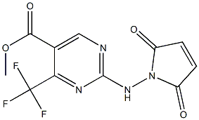 methyl 2-[(2,5-dioxo-2,5-dihydro-1H-pyrrol-1-yl)amino]-4-(trifluoromethyl)pyrimidine-5-carboxylate