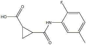 2-[(2-fluoro-5-methylanilino)carbonyl]cyclopropanecarboxylic acid Structure