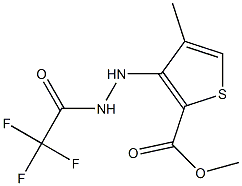 methyl 4-methyl-3-[2-(2,2,2-trifluoroacetyl)hydrazino]thiophene-2-carboxylate|