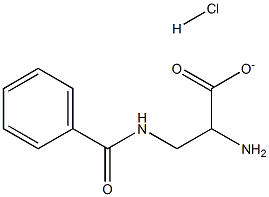 2-Amino-3-Benzamidopropanoate Hydrochloride Struktur
